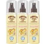 Hawaiian Tropic Silk Hydration Dry Oil Mist SPF30 150ML x 3