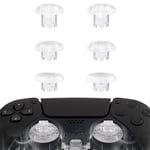 eXtremeRate EDGE Sticks Swappable Thumbsticks for PS5 Controller, Custom Clear Replacement Interchangeable Analog Stick Joystick for PS5, for PS4 All Model Controllers Universal - WITHOUT Controller