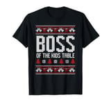 Boss of the kids table ugly sweater, Christmas family party T-Shirt