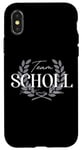 Coque pour iPhone X/XS Membre de la famille fier de l'équipe Scholl