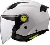 LS2, Casque Moto Jet Enfant Funny II Solid Gloss White, L