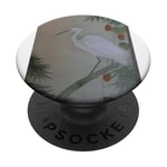 Peinture d'art chinois vêtements grue blanche décor personnages PopSockets PopGrip Adhésif