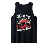 This Is My Christmas Movie Watching Shirt Red Vintage Truck Tank Top