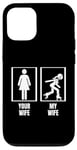 Coque pour iPhone 13 Pro Roller Derby Votre femme, ma femme, mon mari, Roller Derby drôle