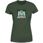 Pokémon Pokédex Bulbasaur #0001 Women's T-Shirt - Green - XL