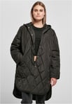 Urban Classics Ladies Oversized Diamond Quilted Hooded Coat Women's Winter