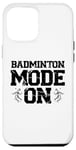 Coque pour iPhone 12 Pro Max Serve Smash And Conquer - Raquette de volant de badminton