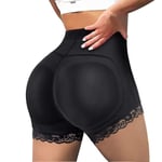 Kvinnors Body Shaper Vadderad Rumpa Lyft Trosa Rumpa Höft Förstärkare Falsk Rumpa Shapwear Shorts Push Up Shorts - Perfekt Svart Black M