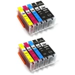 2x CLI581XXL PGI580XXL Black Cyan Magenta Yellow Ink Cartridges for Canon TS705a