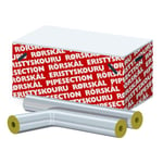 ROCKWOOL 79287 Rørskål 20 mm isolasjonstykkelse, med tape Ø :22 mm