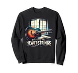 Strumming My Heartstrings Guitar Music Lover Nostalgia Songs Sweatshirt