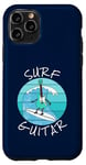 Coque pour iPhone 11 Pro Surf Guitar Guitariste électrique Surfeur Vacances d'été