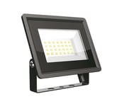 LED-valonheitin LED/20W/230V 6500K IP65 musta