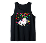 Funny Spotty 2024 Spotted Children Unicorn In Need Kids Tank Top