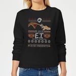 E.T. the Extra-Terrestrial Be Good or No Presents Pull de Noël Femme - Noir - XXL