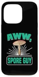 Coque pour iPhone 13 Pro Aww, Spore Guy Jeu de mots Humour Champignon