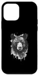 iPhone 12 mini Black Bear Watercolor Case