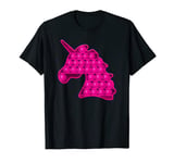 Pop It Unicorn Pink Fidget Toy for Girls T-Shirt