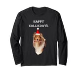 Happy Colliedays Christmas Collie Long Sleeve T-Shirt