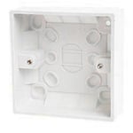 Surface Mount Pattress Back Box for 1 Gang Plug Socket