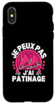 Coque pour iPhone X/XS Je Peux Pas J'ai Patinage Patin A Glace Patinage Artistique