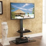 Cantilever TV Stand with Mount Bracket 2 Shelves for 32 - 65 inch Plasma LCD LED