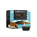 FRHOME - 120 Capsules de café compatibles Lavazza A modo mio - Café Mélange Napoli intensité 12 - Il Caffè Italiano