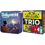 Asmodee - Chabyrinthe - Jeu de Société Familial pour Enfants dès 6 Ans - Jeu de Cartes & Cocktail Games - Trio - Jeux de Société - Jeux de Cartes - Made in France