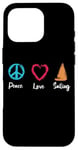 Coque pour iPhone 16 Pro Peace Love Sailing Captain Boat Sport