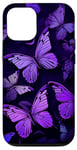 iPhone 13 Purple Butterflies Pattern Purple Butterfly Case