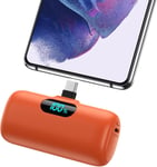 Batterie Externe Usb C 5000mah, 15w 3.0a Charge Rapide Chargeur Portable Mini Power Bank Avec Écran Lcd Compatible Avec Samsung S23,S22/Note/Huawei/Moto/Lg/Pixel/Nexus,Usb C Phones[Sma074172]