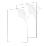 2Pcs 1/8In Thick (3mm) Acrylic Sheets, Clear Cast Acrylic Glass 8x12In for6433