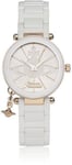 Vivienne Westwood Kensington White Rose Gold Ceramic Ladies Watch VV067RSWH