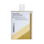 Cricut Joy Insert Cards, Cream/Gold Glitter, OSFA