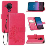 Protective Phone Case For Nokia 5.4 Flip Cover Bag Bumper Pink New