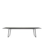 MDF Italia - Axy Comfort Table 100x260, Fenix Matt White, Black Nickel frame - Spisebord - Claudio Bellini - Hvit - Laminat/Metall