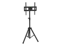 Techly - Stativ - Universal Tripod - For Tv - Plastikk, Stål - Svart - Skjermstørrelse: 17"-60" - Plassering På Gulv