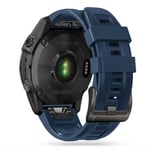 Universal Garmin 26mm QuickFit Iconband Tech-Protect Line Rem Silikon - Navy Blå