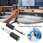 Adapter 6.35mm to 3.5mm Plug Connector Headphone Audio Jack Earphone Jack