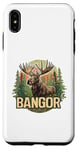 Coque pour iPhone XS Max Bangor Maine Moose Vacances en plein air Été Automne Randonnée Nature