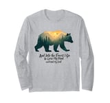 And Into The Forest I Go To Lose My Mind Camping Bear Long Sleeve T-Shirt