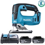 Makita DJV182 18V Jigsaw + 2 x 5Ah Batteries & Charger