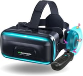 Casque Vr, Casque Réalité 3d Virtuelle Pour 4.7-7.2 Android/Ios Martphones 3d Films Et Jeux Casques De Réalité Virtuelle Vr (Noir)