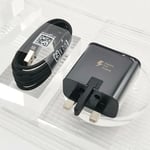 25W Fast Charger Adapter Plug & Cable For Samsung Galaxy Phones Type C S20+ S21.