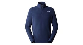 Polaire the north face 100 glacier 1 4 zip bleu