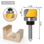 6.35mm shank NO3 Mèche de toupie à bois 6mm/6.35mm/8mm, 1 à 3 pièces, bol à tige et gabarit de plateau, fraiseuse pour le travail du bois ""Nipseyteko