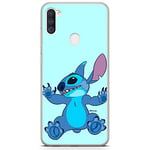 ERT GROUP Coque de téléphone Portable pour Samsung A11 / M11 Original et sous Licence Officielle Disney Motif Stitch 021 Parfaitement adapté à la Forme du téléphone Portable, Coque en TPU