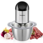 Mini Chopper, Food Chopper with 1.2L Stainless Steel Bowl, Food Processor