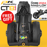 POWAKADDY 2024 CT8 GPS EBS STANDARD LITHIUM ELECTRIC TROLLEY +FREE GPS HOLDER