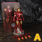 ZD Toys Marvel Iron Man MK1 MK2 MK3 MK4 MK5 MK6 MK7 MK42 MK43 7\" Filmfigurer Iron-Man Mark 1 2 3 4 5 6 7 42 43 Legends C MK4 A - Boxed"